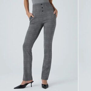 Halara Flex™ High WaistedSide Pocket Houndstooth Plaid Skinny Pants
